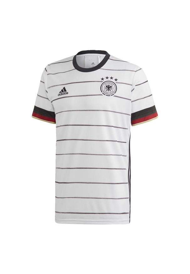 Adidas - Koszulka domowa Allemagne 2020. Kolor: wielokolorowy, biały, czarny. Sport: piłka nożna