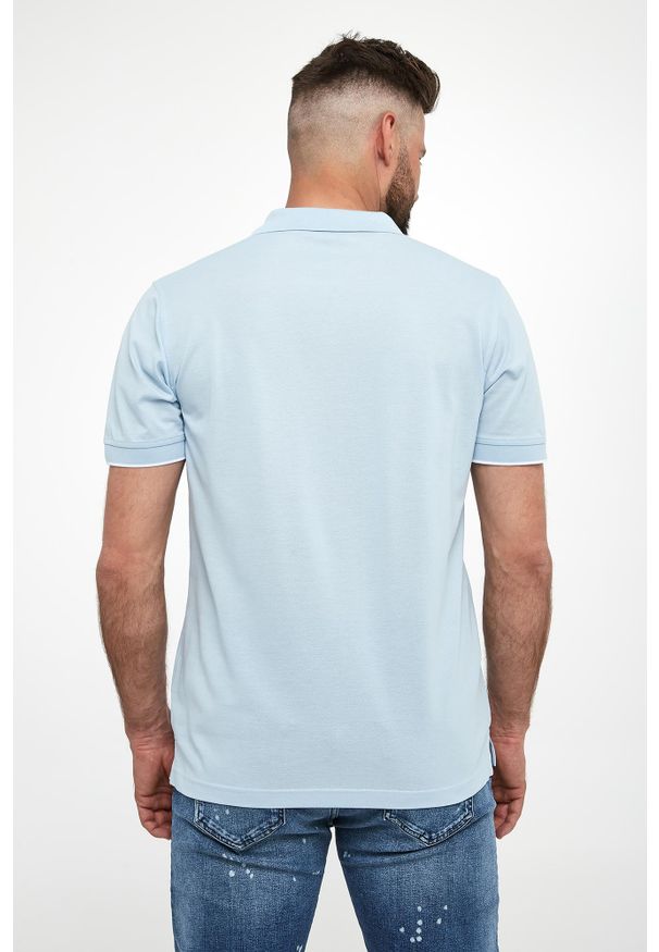 Karl Lagerfeld - Polo męskie z logo KARL LAGERFELD. Typ kołnierza: polo