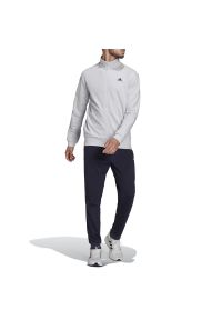Adidas - Bluza adidas Logo Graphic Track Suit H61134 - szara. Okazja: na co dzień. Kolor: szary. Materiał: poliester, materiał, bawełna. Styl: casual, klasyczny. Sport: fitness #1