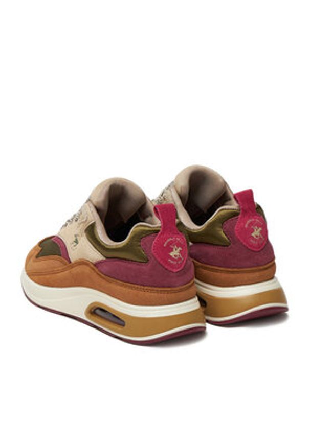 Beverly Hills Polo Club Sneakersy EO-L240061 Beżowy. Kolor: beżowy. Materiał: skóra, zamsz