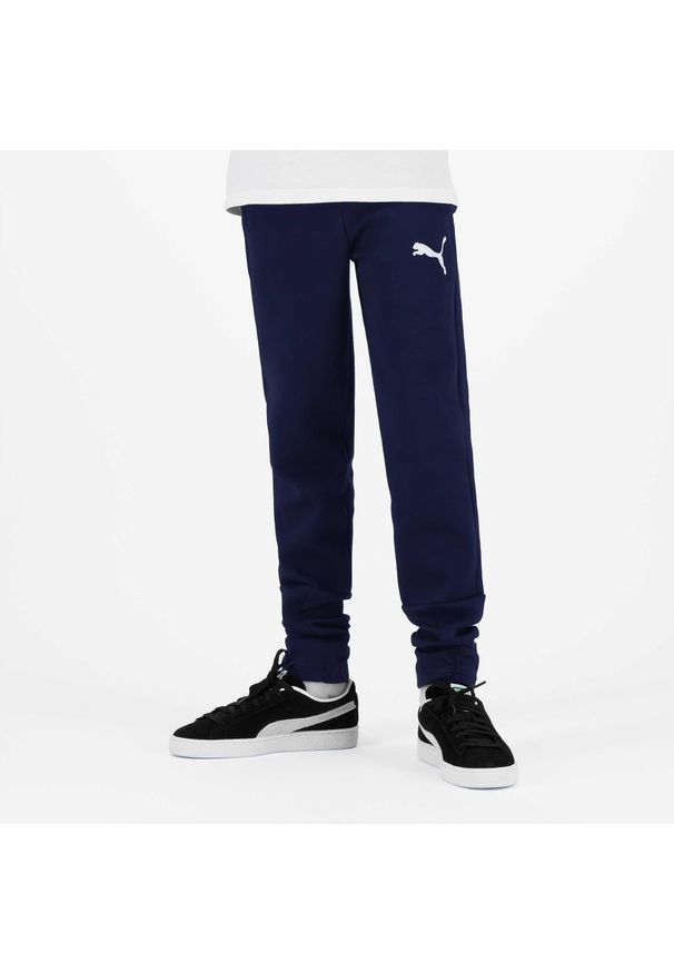Spodnie dresowe dla dzieci Puma Active. Kolor: niebieski. Materiał: dresówka