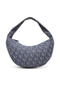 Calvin Klein Torebka Ckj Monogram Pinched Medium Shou LV04F3206G Niebieski. Kolor: niebieski