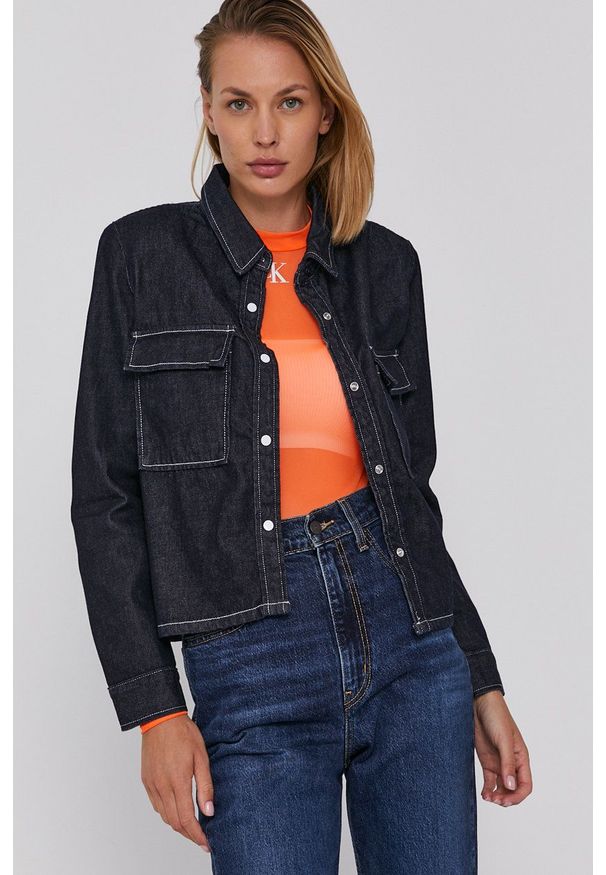 Levi's® - Levi's - Koszula jeansowa. Okazja: na spotkanie biznesowe. Kolor: niebieski. Materiał: jeans. Styl: biznesowy