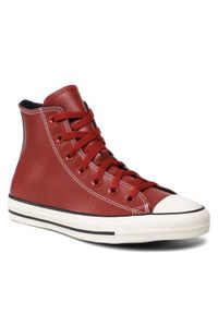 Converse Trampki Ctas Hi 172695C Bordowy. Kolor: czerwony. Materiał: skóra #1