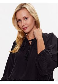 Seafolly Sukienka codzienna Corsica 54897-DR Czarny Regular Fit. Okazja: na co dzień. Kolor: czarny. Materiał: bawełna. Typ sukienki: proste. Styl: casual