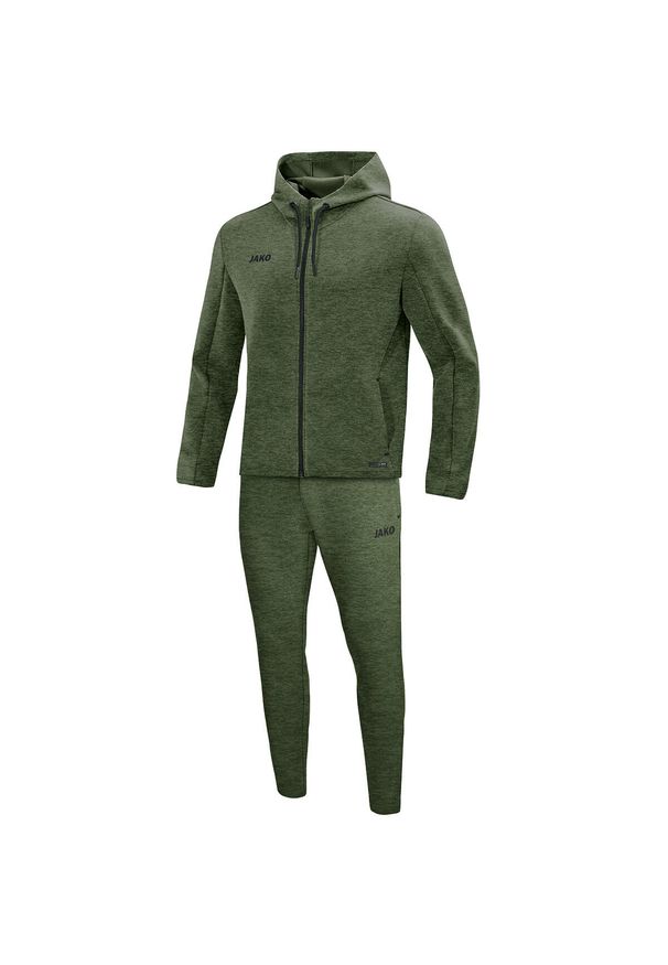 Dres Jako Premium Basics. Kolor: zielony. Materiał: dresówka. Sport: fitness