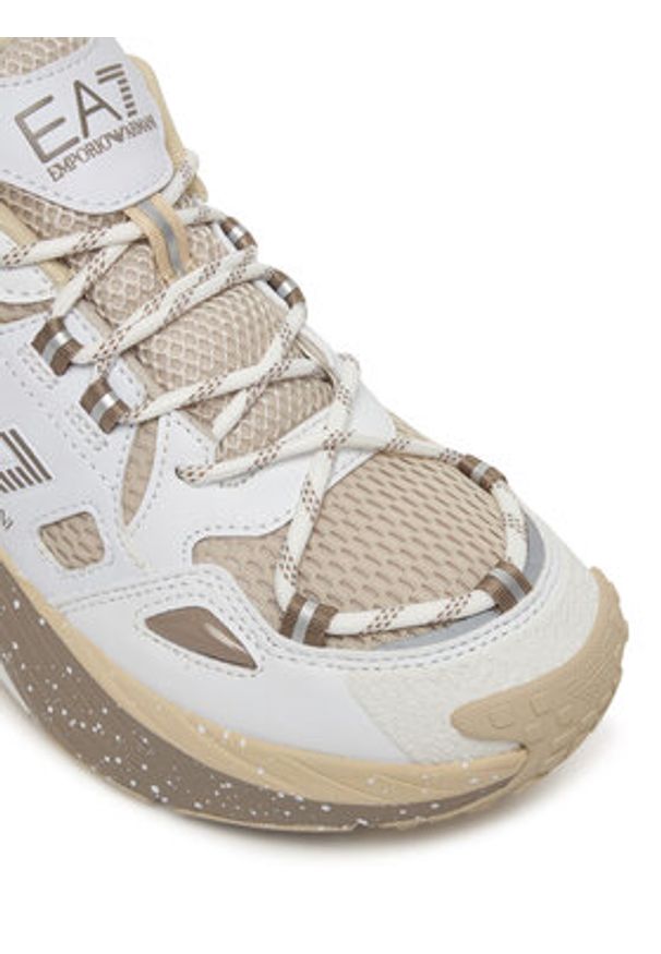 EA7 Emporio Armani Sneakersy 7X000602 AF10181 MZ702 Biały. Kolor: biały. Materiał: skóra