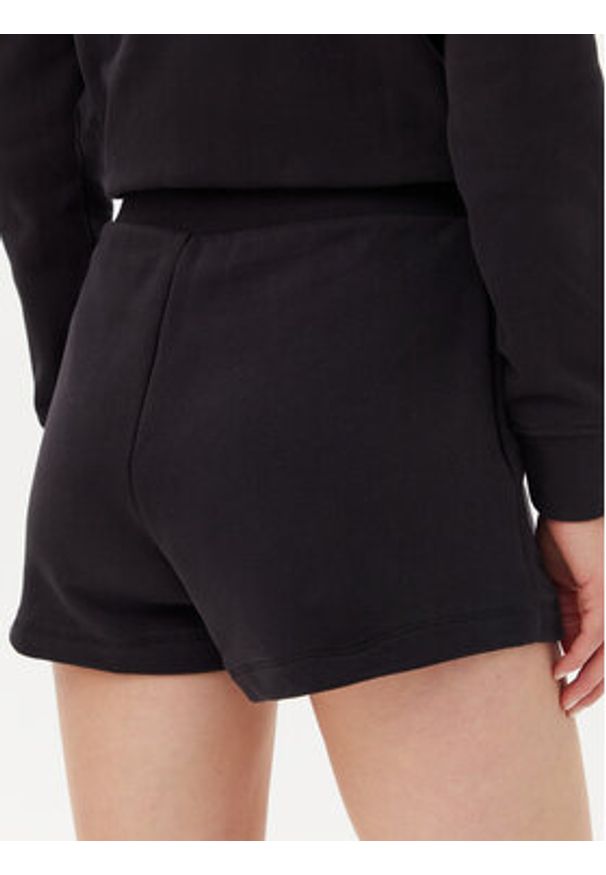 Calvin Klein Jeans Szorty sportowe Placed Institutional J20J225525 Czarny Regular Fit. Kolor: czarny. Materiał: bawełna