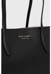 Kate Spade Torebka skórzana kolor czarny. Kolor: czarny. Materiał: skórzane. Rodzaj torebki: na ramię #4