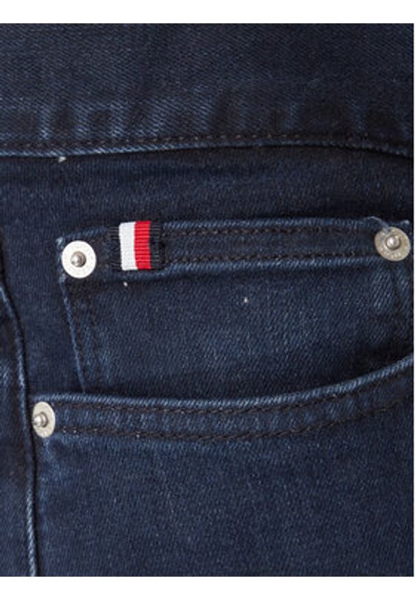 TOMMY HILFIGER - Tommy Hilfiger Jeansy Bleecker MW0MW41906 Granatowy Slim Fit. Kolor: niebieski