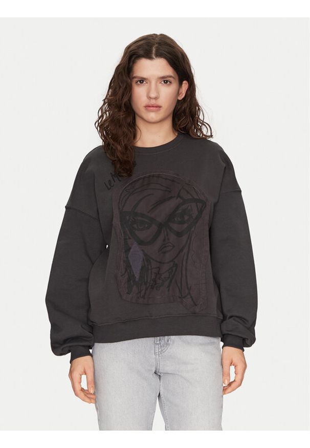 only - ONLY Bluza Collie 15337366 Szary Regular Fit. Kolor: szary. Materiał: bawełna, syntetyk