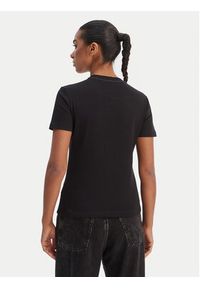 Desigual T-Shirt 26SWTK07 Czarny Regular Fit. Kolor: czarny. Materiał: bawełna #3