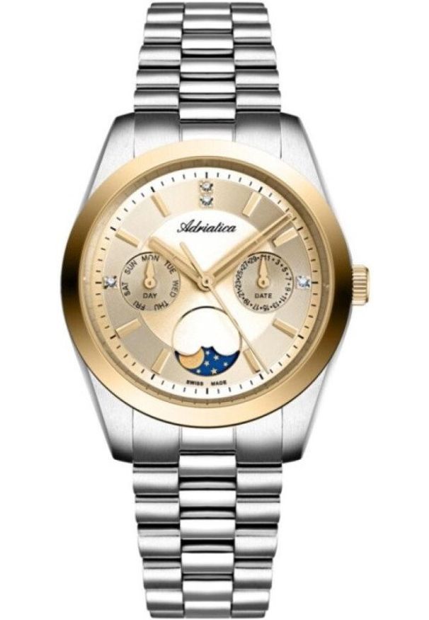 Zegarek damski Adriatica A3802.2111QF srebrny. Kolor: srebrny