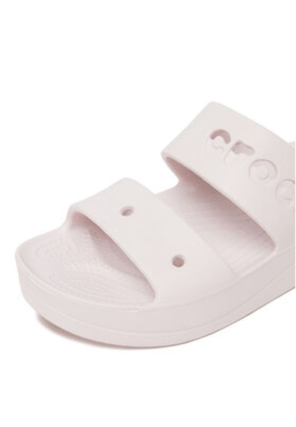 Crocs Klapki BAYA PLATFORM SANDAL 208188-6PI Różowy. Kolor: różowy. Obcas: na platformie