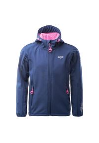 BEJO - Kurtka Dziecięca Juvia Soft Shell. Kolor: niebieski, różowy, wielokolorowy. Materiał: softshell. Styl: sportowy