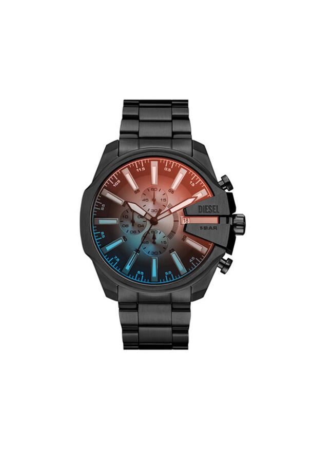 Diesel Zegarek Mega Chief Slim DZ4689 Czarny. Kolor: czarny