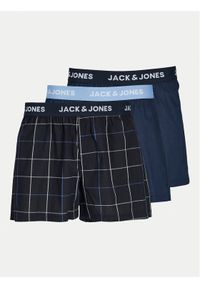 Jack & Jones - Jack&Jones Komplet 3 par bokserek Jackson 12263654 Granatowy. Kolor: niebieski. Materiał: bawełna #1