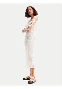 Desigual Sukienka letnia Sandalo 24SWVW50 Biały Slim Fit. Kolor: biały. Materiał: bawełna. Sezon: lato #4