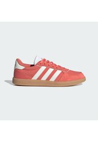 Adidas - Buty Breaknet Sleek. Kolor: czerwony, biały, wielokolorowy. Wzór: gładki. Styl: klasyczny, sportowy