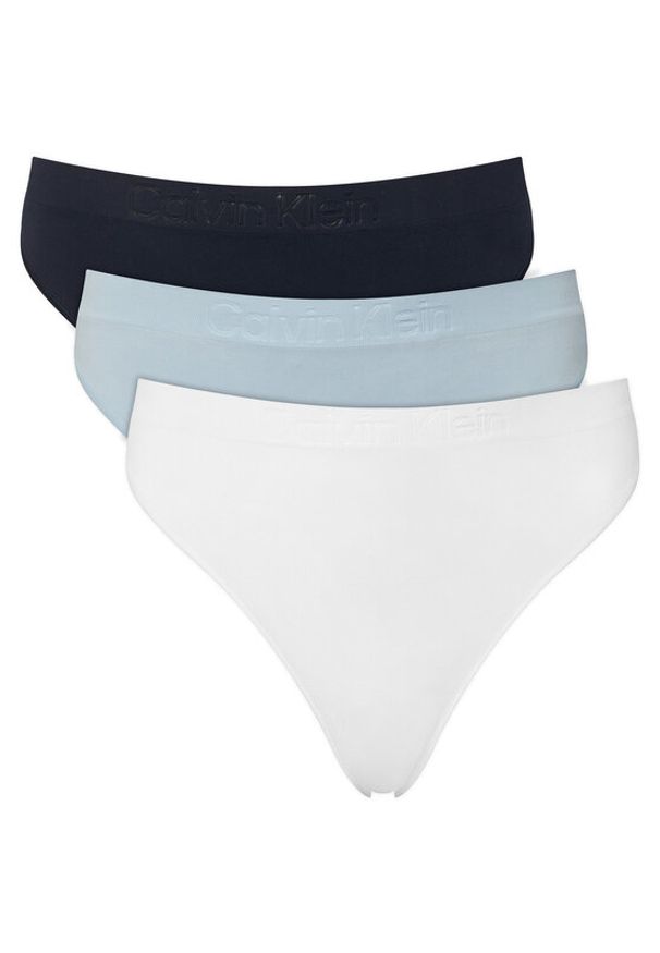 Calvin Klein Underwear Komplet stringów LV00QD5211 Kolorowy. Materiał: syntetyk. Wzór: kolorowy