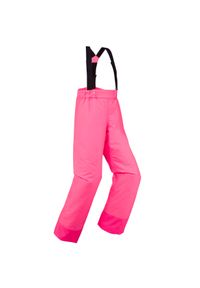 WEDZE - Spodnie narciarskie dla dzieci Wedze 100. Kolor: różowy. Materiał: materiał, dzianina. Sport: narciarstwo