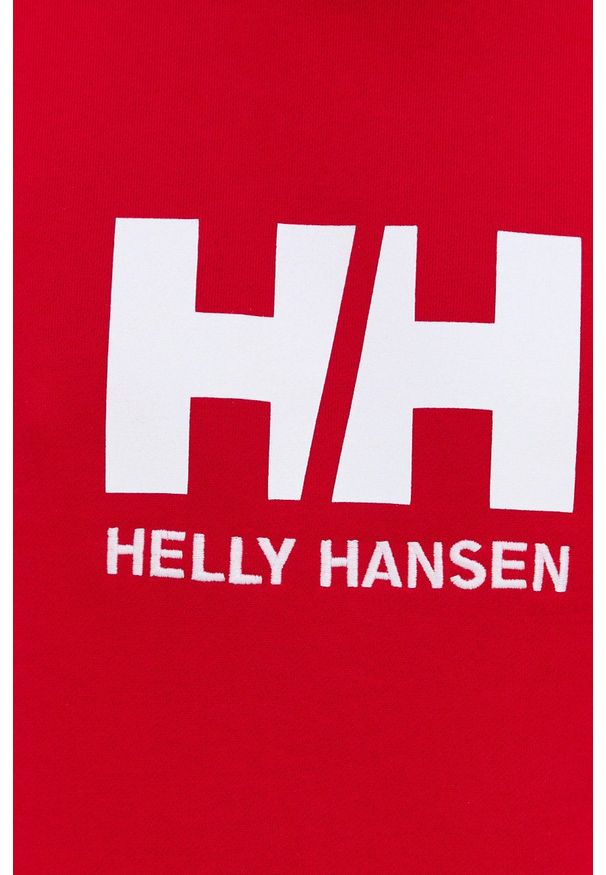Helly Hansen - Bluza. Okazja: na co dzień. Kolor: czerwony. Wzór: aplikacja. Styl: casual