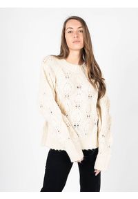 Silvian Heach Sweter "Oversize" | CVA22153MA | Kobieta | Beżowy. Kolor: beżowy. Materiał: akryl, elastan, poliester, wełna