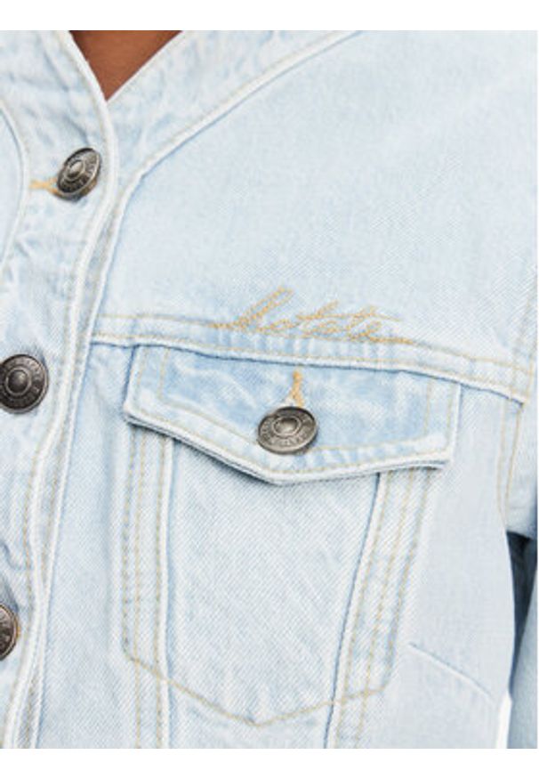 ROTATE Kurtka jeansowa 1138261468 Niebieski Relaxed Fit. Kolor: niebieski. Materiał: bawełna