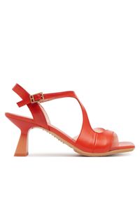 Hispanitas Sandały Danielle HV253913 Czerwony. Kolor: czerwony. Materiał: skóra