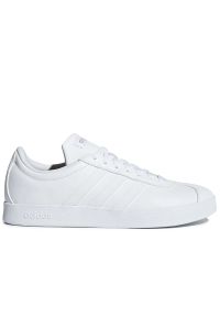 Adidas - Buty adidas VL Court 2.0 B42314 - białe. Kolor: biały. Materiał: materiał, syntetyk, skóra, guma. Szerokość cholewki: normalna. Wzór: aplikacja