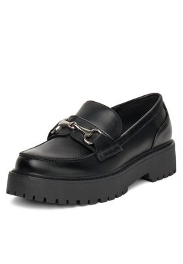 DeeZee Loafersy 18638-14 Czarny. Kolor: czarny. Materiał: syntetyk, materiał