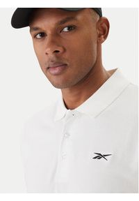 Reebok Polo Breen RK25562CCM Biały Regular Fit. Typ kołnierza: polo. Kolor: biały. Materiał: bawełna #6