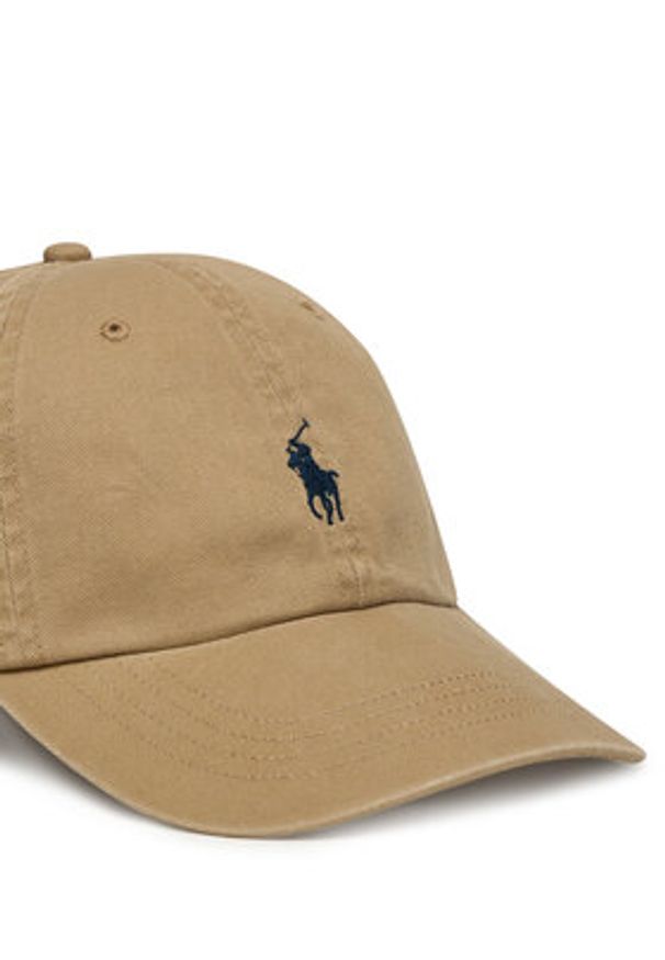 Polo Ralph Lauren Czapka z daszkiem 211912843020 Brązowy. Kolor: brązowy. Materiał: materiał, bawełna