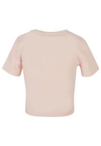 BUILD YOUR BRAND - Damska Crop Top. Kolor: różowy