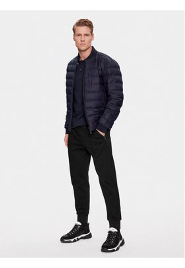 BOSS - Boss Spodnie dresowe Lamont 141 50499243 Czarny Regular Fit. Kolor: czarny. Materiał: bawełna, dresówka