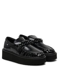 Love Moschino - LOVE MOSCHINO Loafersy JA10446I0LJD0000 Czarny. Kolor: czarny. Materiał: skóra #6