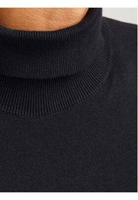 Jack & Jones Golf Basic 12258051 Czarny Regular Fit. Typ kołnierza: golf. Kolor: czarny. Materiał: bawełna #6