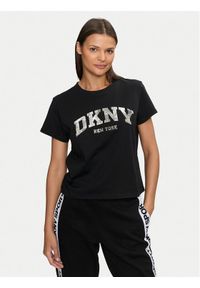 DKNY Sport T-Shirt DP4T9991 Czarny Regular Fit. Kolor: czarny. Materiał: bawełna. Styl: sportowy #1