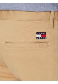 Tommy Jeans Szorty materiałowe Scanton DM0DM18812 Beżowy Regular Fit. Kolor: beżowy. Materiał: bawełna