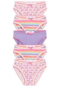 bonprix - Figi dziewczęce z miękkiej bawełny (5 par). Kolor: wielokolorowy. Materiał: bawełna #1