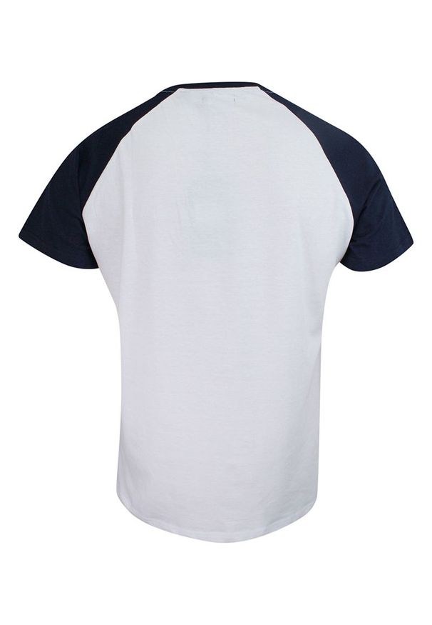 Brave Soul - Piżama Męska, Granatowo-Biała Dwuczęściowa, Bawełniana, Koszulka Krótki Rękaw, Krótkie Spodnie. Kolor: niebieski. Materiał: bawełna. Długość: krótkie