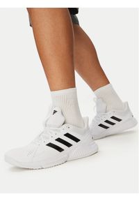 Adidas - adidas Buty halowe Court Flight Indoor Shoes JR9576 Biały. Kolor: biały. Materiał: skóra #1