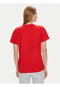 Kaffe T-Shirt Karagil 10506795 Czerwony Loose Fit. Kolor: czerwony. Materiał: bawełna