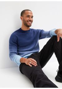 bonprix - Sweter w cieniowanym kolorze. Kolor: niebieski #1