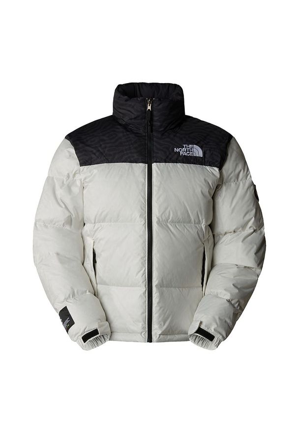 Kurtka The North Face 1996 Retro Nuptse 0A3C8D5IX1 - biało-czarna. Kolor: biały, czarny, wielokolorowy. Materiał: puch, materiał, nylon. Styl: retro