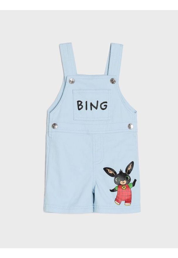 Sinsay - Jeansowe ogrodniczki Bing - niebieski. Kolor: niebieski. Materiał: jeans