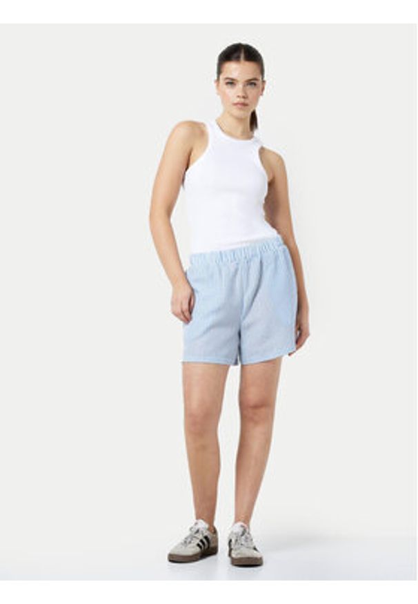 Noisy may - Noisy May Szorty materiałowe 27029913 Błękitny Loose Fit. Kolor: niebieski. Materiał: syntetyk