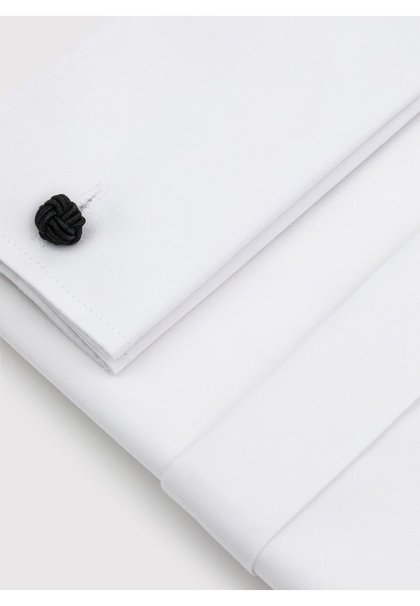 Pako Lorente - PAKO LORENTE - Biała koszula na spinki. Kolor: biały. Materiał: bawełna. Długość rękawa: długi rękaw. Długość: długie. Styl: elegancki