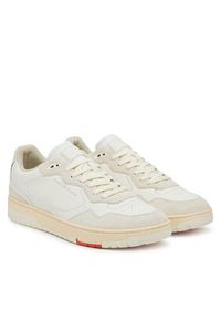 TOMMY HILFIGER - Tommy Hilfiger Sneakersy Th Basket Better Mix FM0FM05520 Écru. Materiał: skóra #5