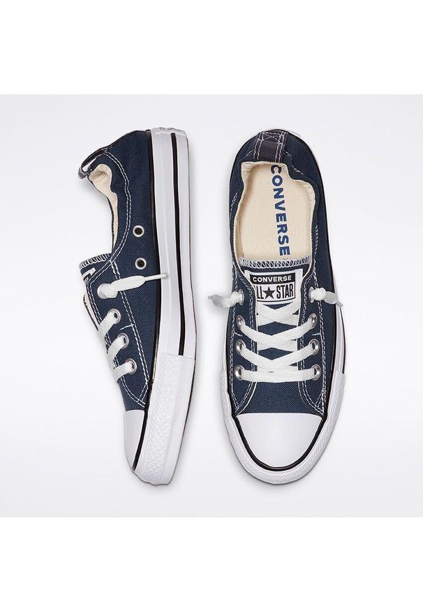 Trampki Converse Obuwie, Kobiety. Okazja: na co dzień. Kolor: niebieski. Materiał: materiał